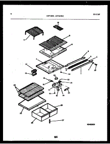05 - Shelves And Supports parts for Frigidaire Refrigerator GTN181BL0 from AppliancePartsPros.com