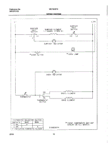 10 - Wiring Diagram parts for White Westinghouse Range WEF303PHWB from AppliancePartsPros.com