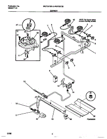 03 - Burner parts for Frigidaire Range WGF337BBDB from AppliancePartsPros.com