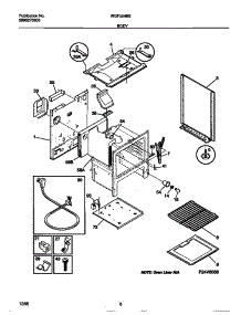 04 - Body parts for Frigidaire Range WGF324BBWB from AppliancePartsPros.com
