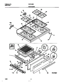 05 - Top / Drawer parts for Frigidaire Range WGF324BBWB from AppliancePartsPros.com