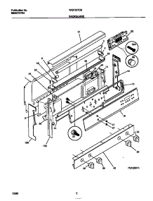02 - Backguard parts for Frigidaire Range WGF357CBSB from AppliancePartsPros.com