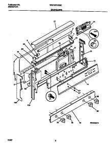 02 - Backguard parts for Frigidaire Range WGF357CBSC from AppliancePartsPros.com