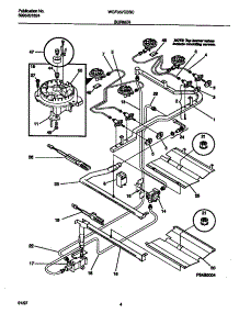 03 - Burner parts for Frigidaire Range WGF357CBSC from AppliancePartsPros.com