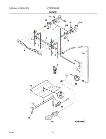 05 - Burner parts for White Westinghouse Range WWGF3002KWC from AppliancePartsPros.com