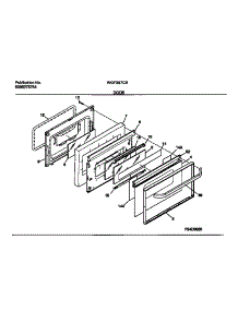 06 - Door parts for Frigidaire Range WGF357CBSB from AppliancePartsPros.com