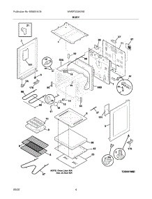 05 - Body parts for White Westinghouse Range WWEF3005KWB from AppliancePartsPros.com