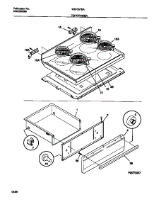 04 - Top / Drawer parts for Frigidaire Range WEF357BAWB from AppliancePartsPros.com