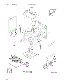 07 - Body parts for White Westinghouse Range WWGF3000KWA from AppliancePartsPros.com