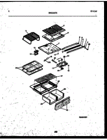 05 - Shelves And Supports parts for Frigidaire Refrigerator ATG185NCD1 from AppliancePartsPros.com