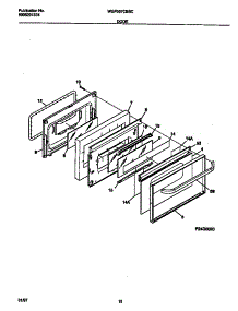 06 - Door parts for Frigidaire Range WGF357CBSC from AppliancePartsPros.com