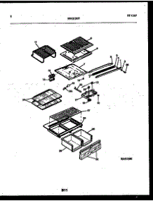 05 - Shelves And Supports parts for Frigidaire Refrigerator ATG185NLW0 from AppliancePartsPros.com