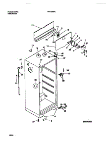 03 - Cabinet W / Fan Assembly parts for Frigidaire Refrigerator PRT134PCW3 from AppliancePartsPros.com