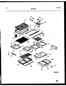 06 - Shelves And Supports parts for Frigidaire Refrigerator PRT217MCW2 from AppliancePartsPros.com