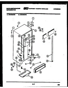 04 - Cabinet Parts parts for Frigidaire Refrigerator RS196GCD3 from AppliancePartsPros.com
