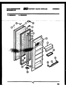 03 - Refrigerator Door Parts parts for Frigidaire Refrigerator RS226GCF3 from AppliancePartsPros.com