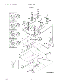 05 - Burner parts for White Westinghouse Range WWGF3004KWF from AppliancePartsPros.com