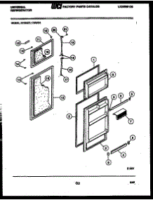 02 - Door Parts parts for Frigidaire Refrigerator GTL175BH0 from AppliancePartsPros.com