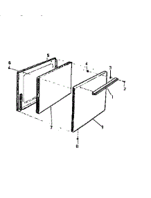 06 - Door parts for Frigidaire Range GF201HXV0 from AppliancePartsPros.com