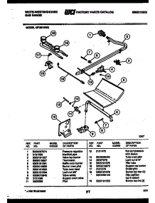 05 - Burner, Manifold And Gas Control parts for Frigidaire Range GF201ND3 from AppliancePartsPros.com