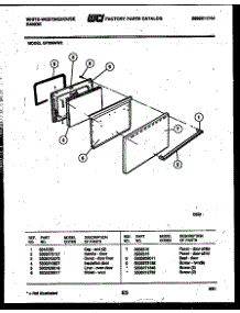 04 - Door Parts parts for Frigidaire Range GF300NW2 from AppliancePartsPros.com