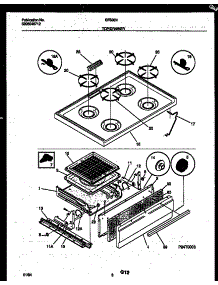 05 - Cooktop And Broiler Drawer Parts parts for Frigidaire Range GF300NW8 from AppliancePartsPros.com
