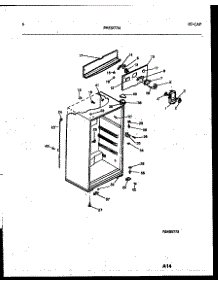 04 - Cabinet Parts parts for Frigidaire Refrigerator PRT173MCW1 from AppliancePartsPros.com