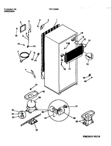 05 - Cooling System parts for Frigidaire Refrigerator PRT154MCW4 from AppliancePartsPros.com