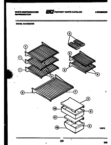 04 - Shelves And Supports parts for Frigidaire Refrigerator RA186MCV0 from AppliancePartsPros.com