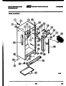 03 - Cabinet Parts parts for Frigidaire Refrigerator RA186MCF0 from AppliancePartsPros.com