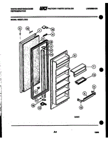 03 - Refrigerator Door Parts parts for Frigidaire Refrigerator RS227LCV0 from AppliancePartsPros.com