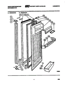03 - Refrigerator Door Parts parts for Frigidaire Refrigerator RS228GCV3 from AppliancePartsPros.com