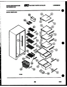 05 - Shelves And Supports parts for Frigidaire Refrigerator RS227LCV0 from AppliancePartsPros.com