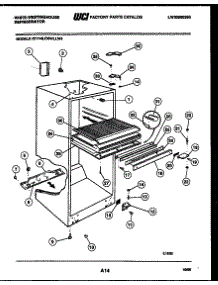 03 - Cabinet Parts parts for Frigidaire Refrigerator RT114LLW4 from AppliancePartsPros.com