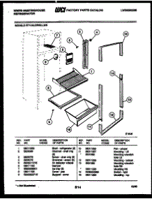 05 - Shelves And Supports parts for Frigidaire Refrigerator RT114LCD5 from AppliancePartsPros.com