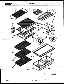 04 - Shelves And Supports parts for Frigidaire Refrigerator PRT154MCW3 from AppliancePartsPros.com