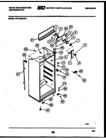 03 - Cabinet Parts parts for Frigidaire Refrigerator PRT154MCD1 from AppliancePartsPros.com