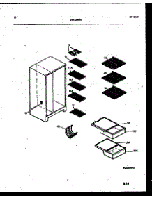 06 - Shelves And Supports parts for Frigidaire Refrigerator RS192MCD2 from AppliancePartsPros.com