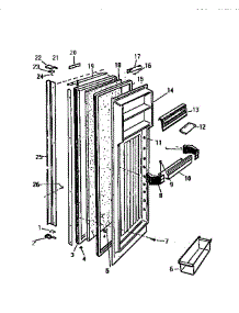 03 - Refrigerator Door parts for Frigidaire Refrigerator RS229GCF0 from AppliancePartsPros.com