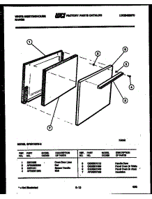 03 - Door Parts parts for Frigidaire Range GF501HXD2 from AppliancePartsPros.com