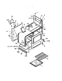05 - Body, Side Panels parts for Frigidaire Range GF501HXW0 from AppliancePartsPros.com
