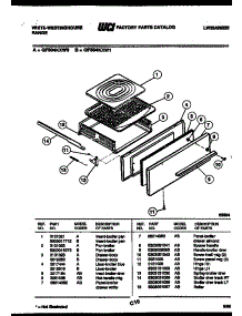 03 - Broiler Drawer Parts parts for Frigidaire Range GF504KXD1 from AppliancePartsPros.com
