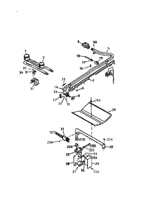 04 - Burner Assembly parts for Frigidaire Range GF620HXD0 from AppliancePartsPros.com