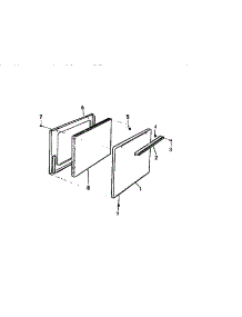 06 - Door, Gf600h parts for Frigidaire Range GF600HXH1 from AppliancePartsPros.com