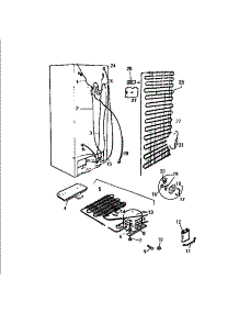 11 - Unit parts for Frigidaire Refrigerator RS229GCV2 from AppliancePartsPros.com