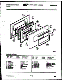 06 - Door Parts parts for Frigidaire Range GF716HXD3 from AppliancePartsPros.com