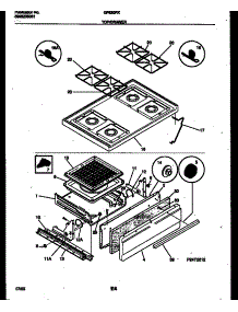 05 - Cooktop And Broiler Drawer Parts parts for Frigidaire Range GF630RXW2 from AppliancePartsPros.com