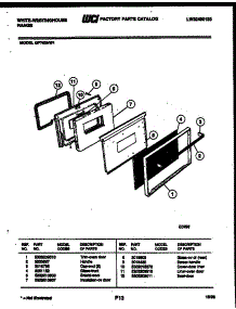 05 - Door Parts parts for Frigidaire Range GF740ND1 from AppliancePartsPros.com