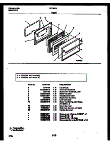 06 - Door Parts parts for Frigidaire Range GF730RXD2 from AppliancePartsPros.com