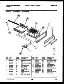 05 - Broiler Drawer Parts parts for Frigidaire Range GF740ND6 from AppliancePartsPros.com